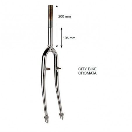 Forcella Citybike 28 cromata canotto 1 pollice  - 1