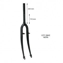 City bike 28 black 1.1/8 fork  - 2