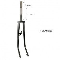 Forcella R 28 verniciata nera con bilancini BONIN - 1