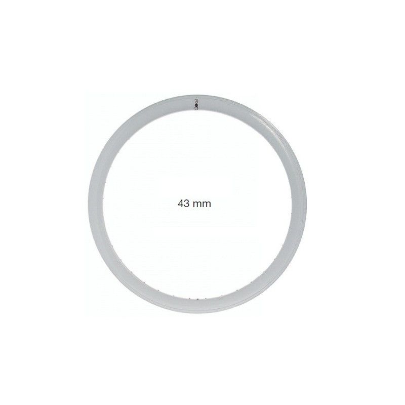 Circle in allumnio Fixed white holes 36 - 43 mm profile  - 1