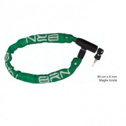 Lucchetto a catena Blindo 80 cm x 6 mm maglia tonda in tessuto verde  - 1