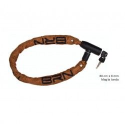 Lucchetto a catena Blindo 80 cm x 6 mm maglia tonda in tessuto miele  - 1