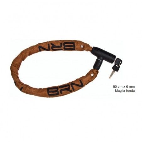 Lucchetto a catena Blindo 80 cm x 6 mm maglia tonda in tessuto miele  - 1