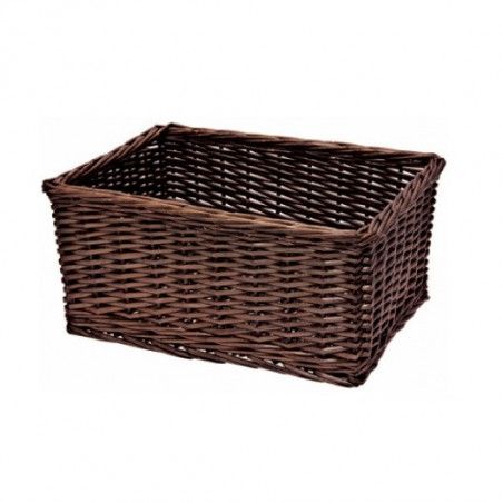 Wicker basket brown rectangular  - 1