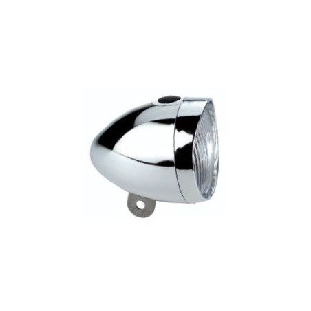 Riflettore a batterie Olanda ø 70 con 3 led ultra white cromato RMS - 1