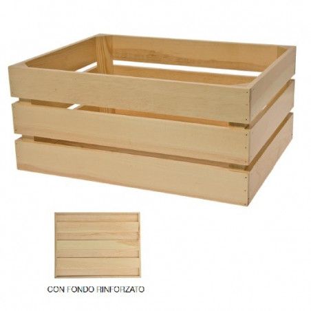 Cesto Versilia in legno naturale  - 1