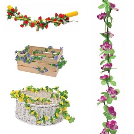 Wreath with pink flowers BRN - 1