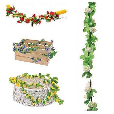 Wreath with white flowers BRN - 1