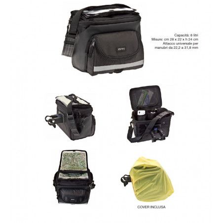 the Handlebar Bag BRN Voyager with universal quick BRN - 1