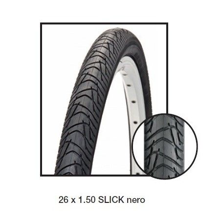 Copertura MTB 26 x 1.50 SLICK nero BONIN - 1