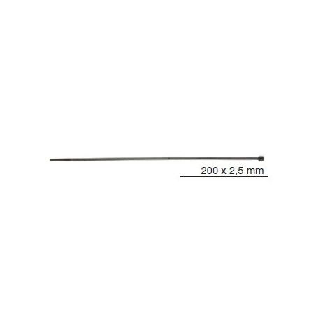 Fascette autobloccanti 200 x 2,5 mm nere - 6 pz BRN - 1