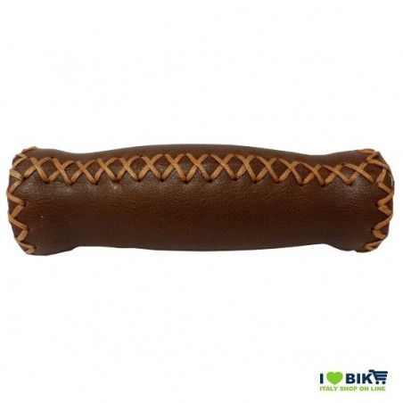 Coppia manopole in pelle vintage marrone Velo - 1