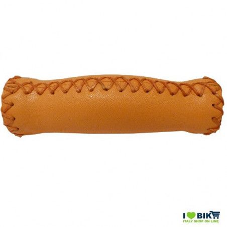 Coppia manopole in pelle vintage arancione RMS - 1