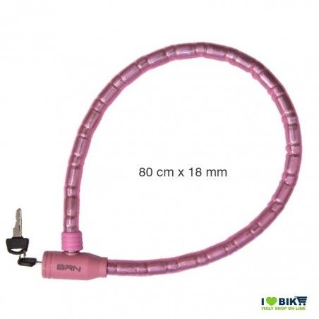 Lucchetto a pitone blindo rosa  - 1