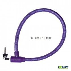 Lucchetto a pitone blindo viola  - 1