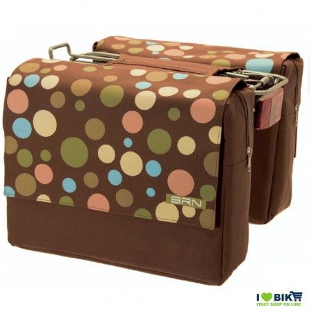 Bag rear brown polka dots BRN - 1