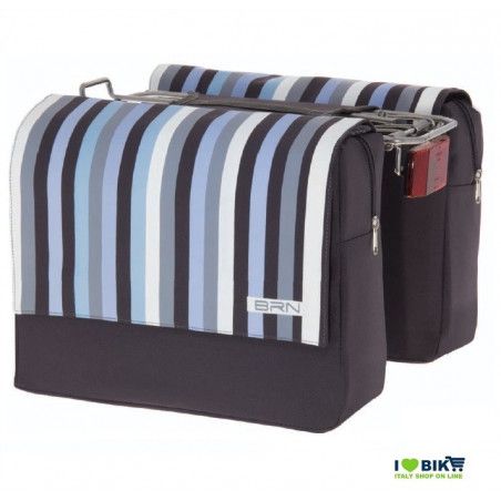 Rear bags with blue stripes BRN - 1