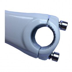 Piantone corsa/fixed BIANCO 100 MM  - 1 2