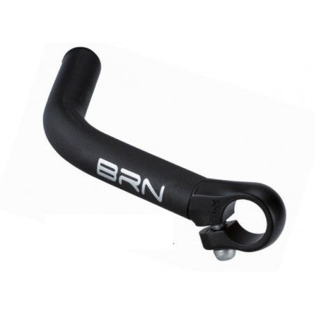 Pair Long Black aluminum bar ends BRN - 1