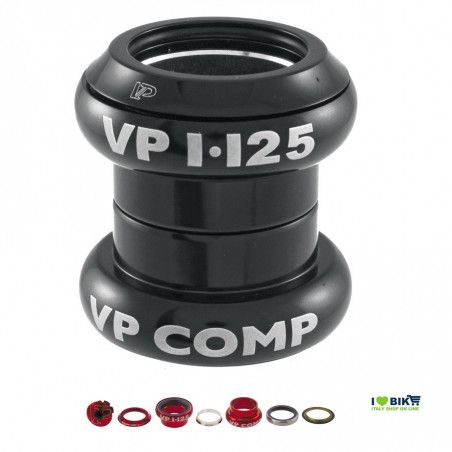 Serie sterzo a-head set 1” - 1/8” nero VP COMPONENTS - 1