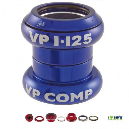 Serie sterzo a-head set 1” - 1/8” Blu VP COMPONENTS - 1
