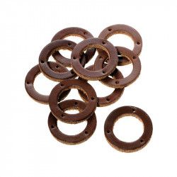 Rings Leather grips Brooks brown (10 pieces)  - 1