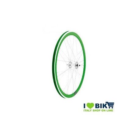 Wheels Fixed 28 36 spokes Hubs on bearings colour Green RMS - 1