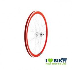 Wheels Fixed 28 36 Spokes Hubs on Bearings Colour Red RMS - 1