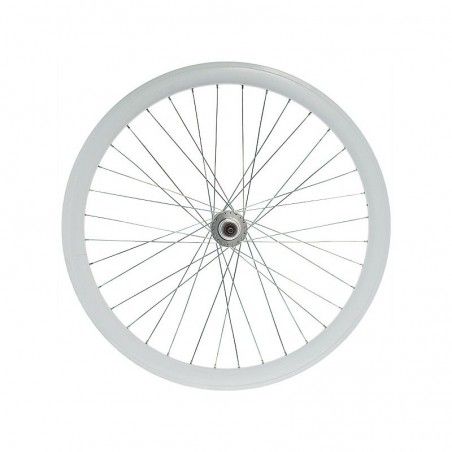 Ruota fixed 28 anteriore bianca (cerchio 43 mm)  - 1