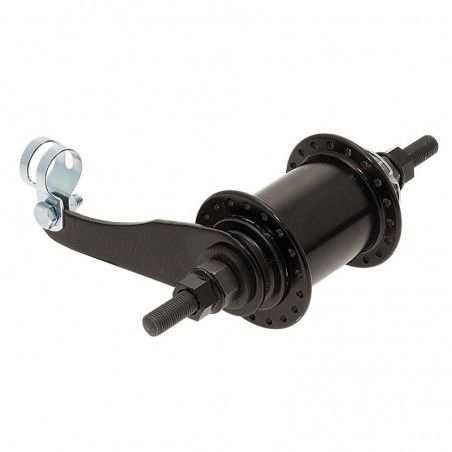 Aluminum hub contropedale black 36 holes with 18 tooth pinion included  - 1