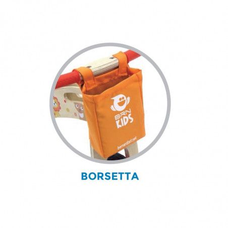 Bicycle without pedals NATURAL WOOD Tribbles, orange  - 2