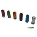 Casing end for change in anodized aluminum Colored ø 4 x 12 mm (1 piece) BONIN - 1