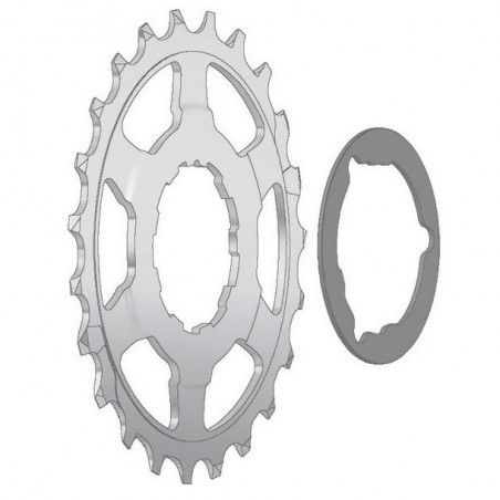 Shimano 11 v. (dal 21 al 29) Pignone più rondella ultima posizione  - 1