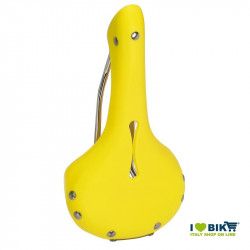 Fixed saddle URBAN Gyes with hole yellow  - 1