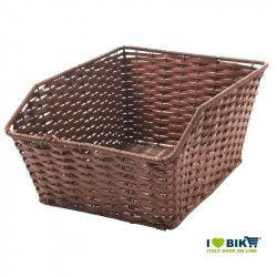Rear wicker rectangular brown leather RMS - 1