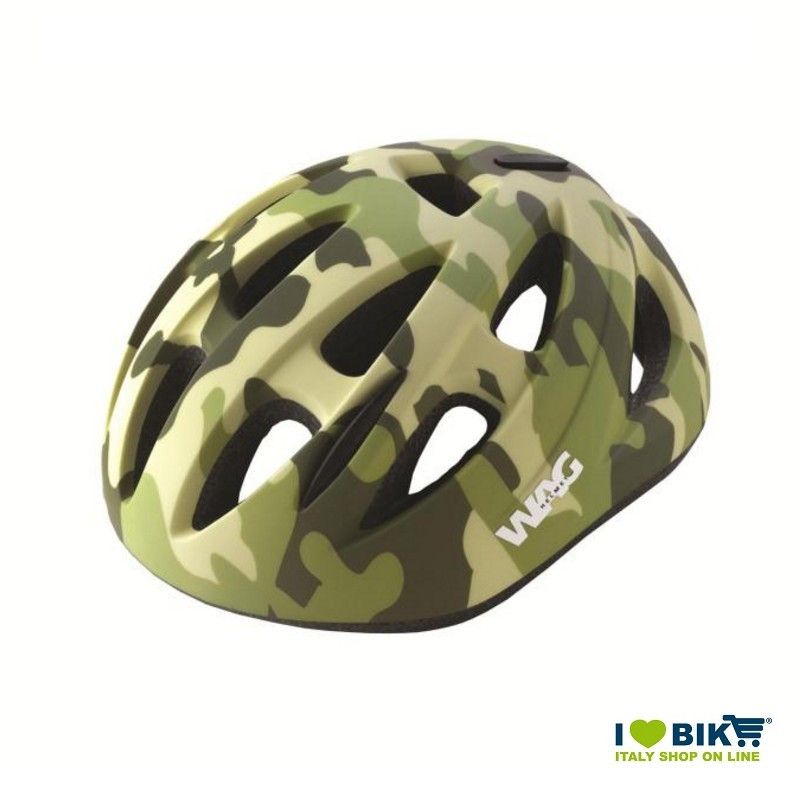 Casco bici SKY KID camouflage verde taglia XS  - 1