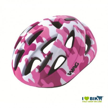 Casco bici SKY KID camouflage rosa taglia XS  - 1