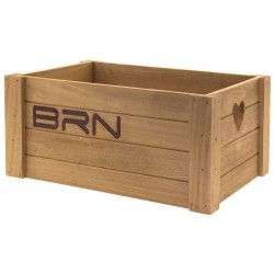 Wood basket lovely small natural BRN - 1