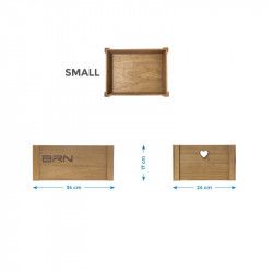 Cesto in legno marrone lovely small BRN - 1 2