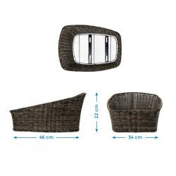 Basket back BRN Hawaii brown BRN - 1 2