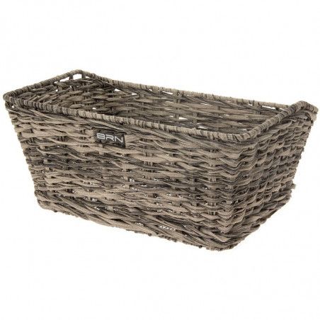 Rattan rectangular basket BRN gray BRN - 1