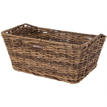 Rattan rectangular basket BRN brown BRN - 1