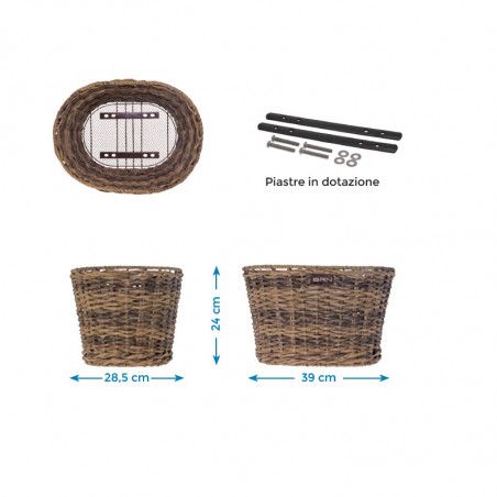 Cesto BRN Rattan ovale naturale BRN - 2