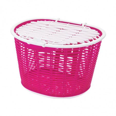 Cesto anteriore Capri in plastica rosa BRN - 1