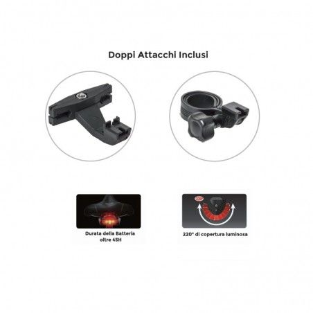 Rear light BRN Cosmic 3 LEDs BRN - 2