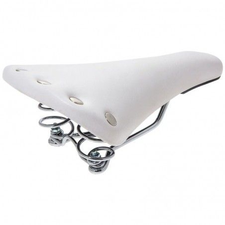 Sella BRN Retro Sport white with springs  - 1