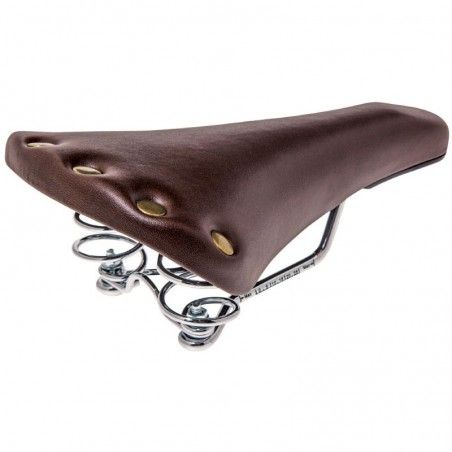 Sella BRN Retro Sport brown with springs  - 1