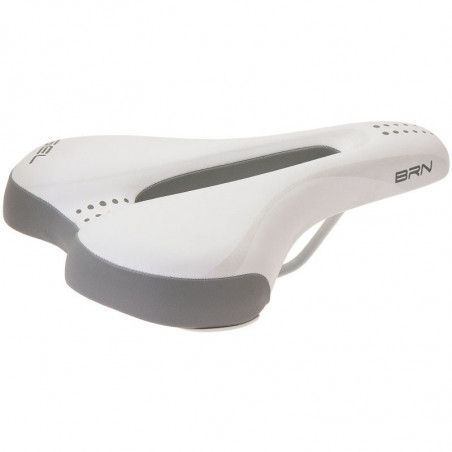 Ergonomic saddle white / gray gel man BRN - 1
