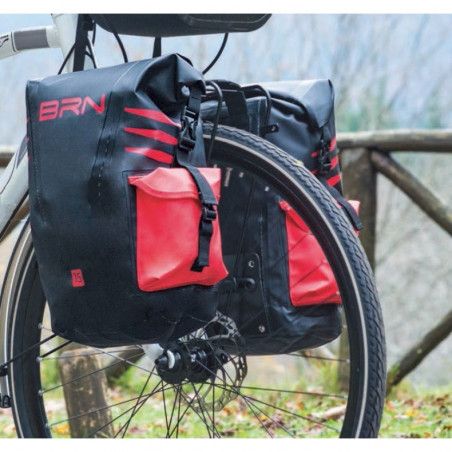 Traveller Bag Holder front BRN - 2