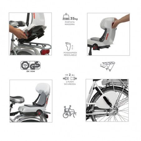 Seggiolino Guppy Junior Nero al portapacco POLISPORT - 2